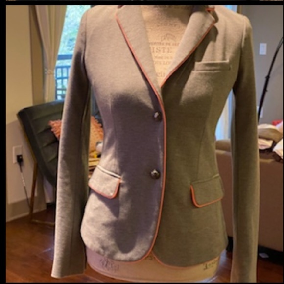 GAP Jackets & Blazers - GAP Academy blazer soft grey & neon orange melon​